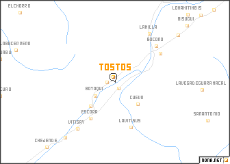map of Tostós