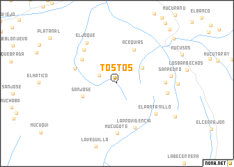 map of Tostós