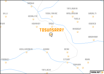 map of Tosunsaray