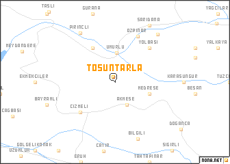 map of Tosuntarla