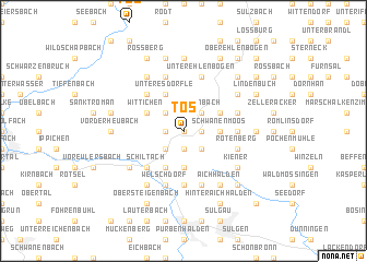 map of Tös