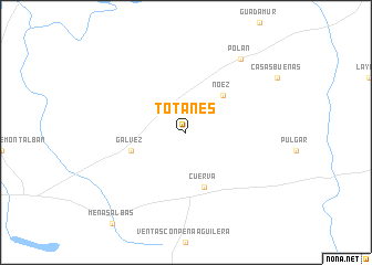 map of Totanés