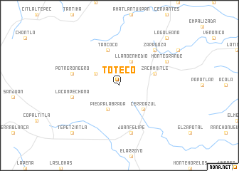 map of Toteco