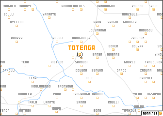 map of Totenga