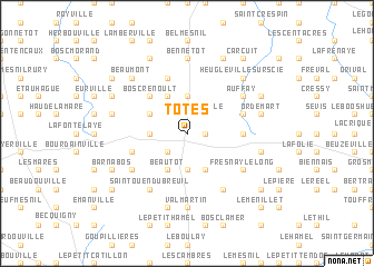 map of Tôtes