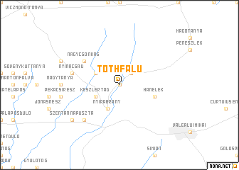 map of Tóthfalu