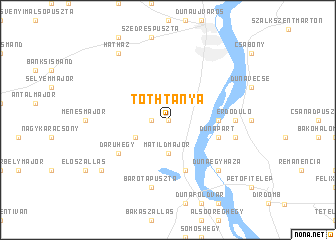 map of Tóthtanya