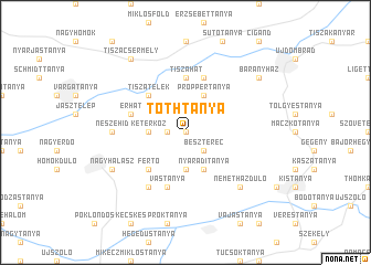 map of Tóthtanya