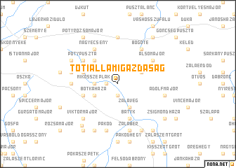 map of Tóti Állami Gazdaság