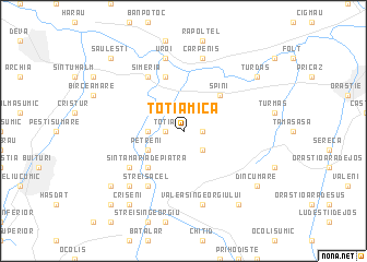 map of Totia Mică