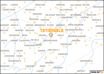map of Totiānwāla
