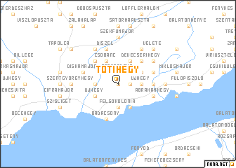 map of Tótihegy