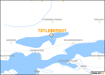 map of Totlebenskiy