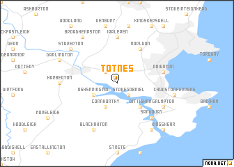 map of Totnes