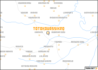 map of Totokouassikro