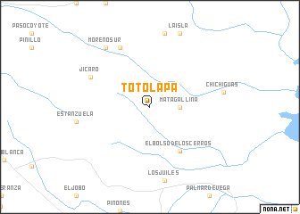 map of Totolapa