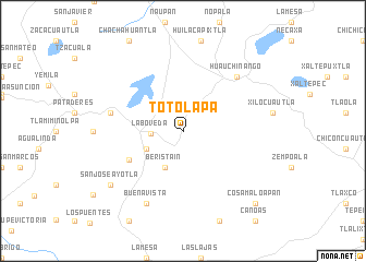 map of Totolapa