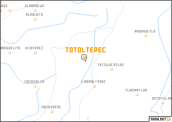 map of Totoltepec