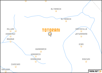 map of Totorani