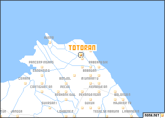 map of Totoran