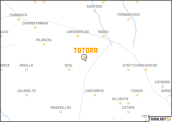 map of Totora