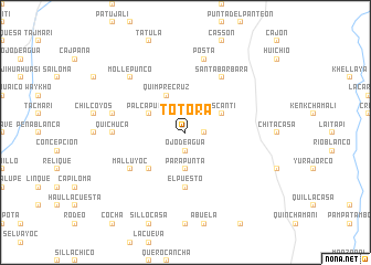 map of Totora