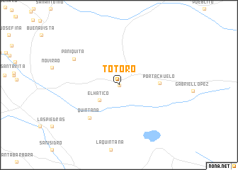 map of Totoró