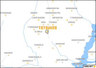 map of Totoukro