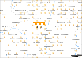 map of Toto