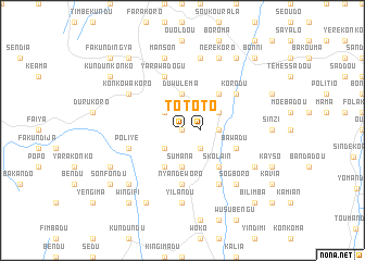 map of Toto