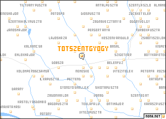 map of Tótszentgyögy