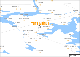 map of Tottijärvi