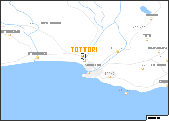 map of Tottori