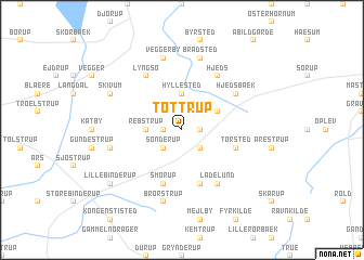 map of Tøttrup