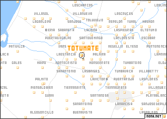 map of Totumate
