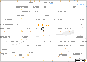 map of Tótvár