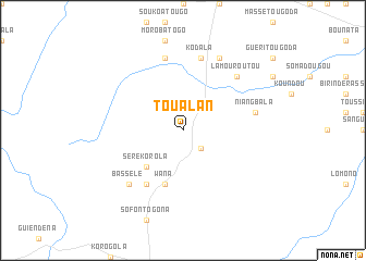 map of Toualan