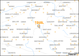 map of Toual