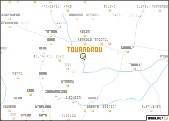 map of Touandrou