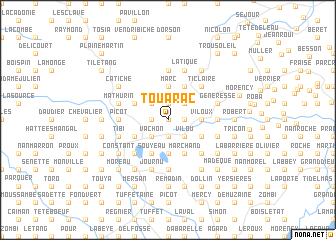 map of Touarac