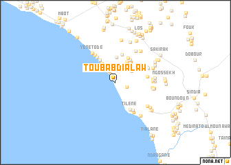 map of Toubab Dialaw