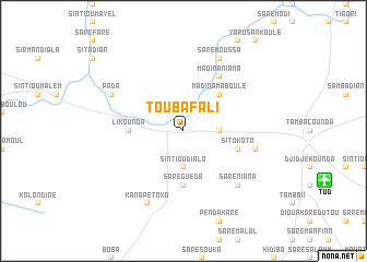 map of Touba Fali