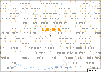 map of Touba Kane