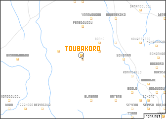 map of Toubakoro