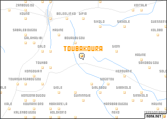 map of Toubakoura