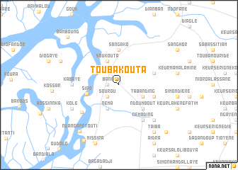 map of Toubakouta