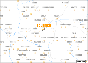 map of Toubako