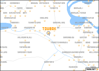 map of Toubak