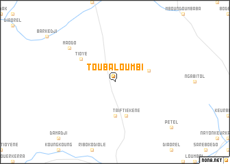 map of Touba Loumbi
