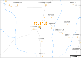 map of Toubalo